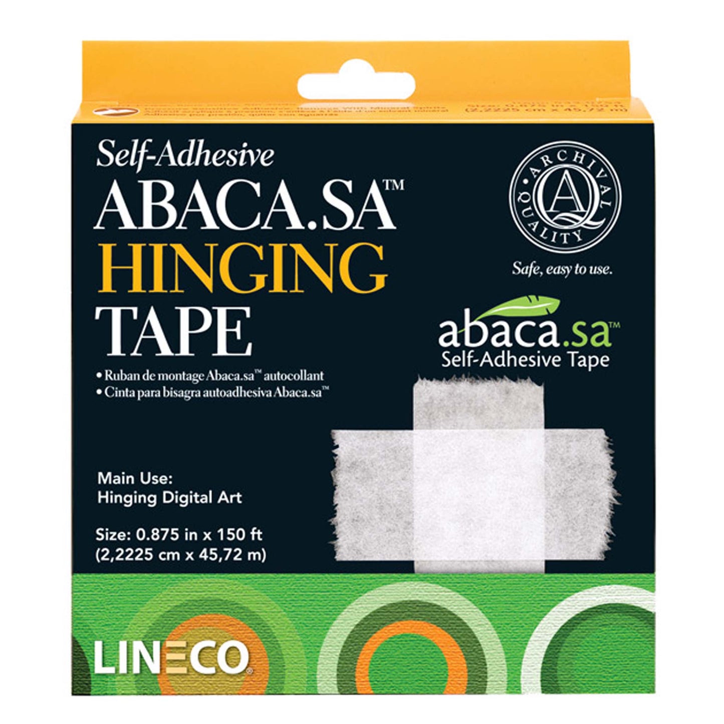 Lineco Abaca papieren plakband 22mm x 45,7mtr