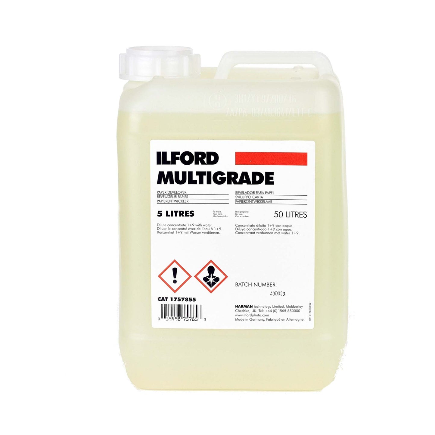 Ilford Multigrade Ontwikkelaar 5 ltr.