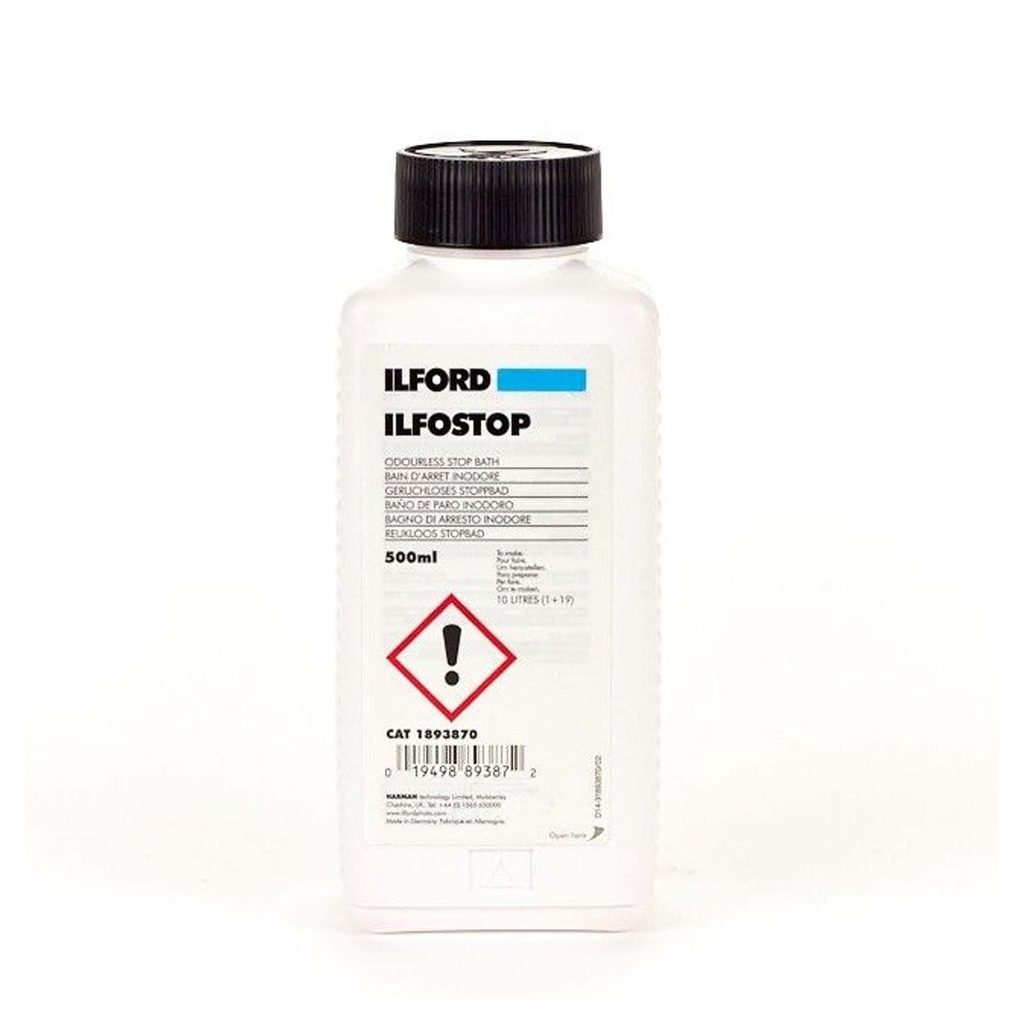 Ilford ilfostop 500 ml stopbad