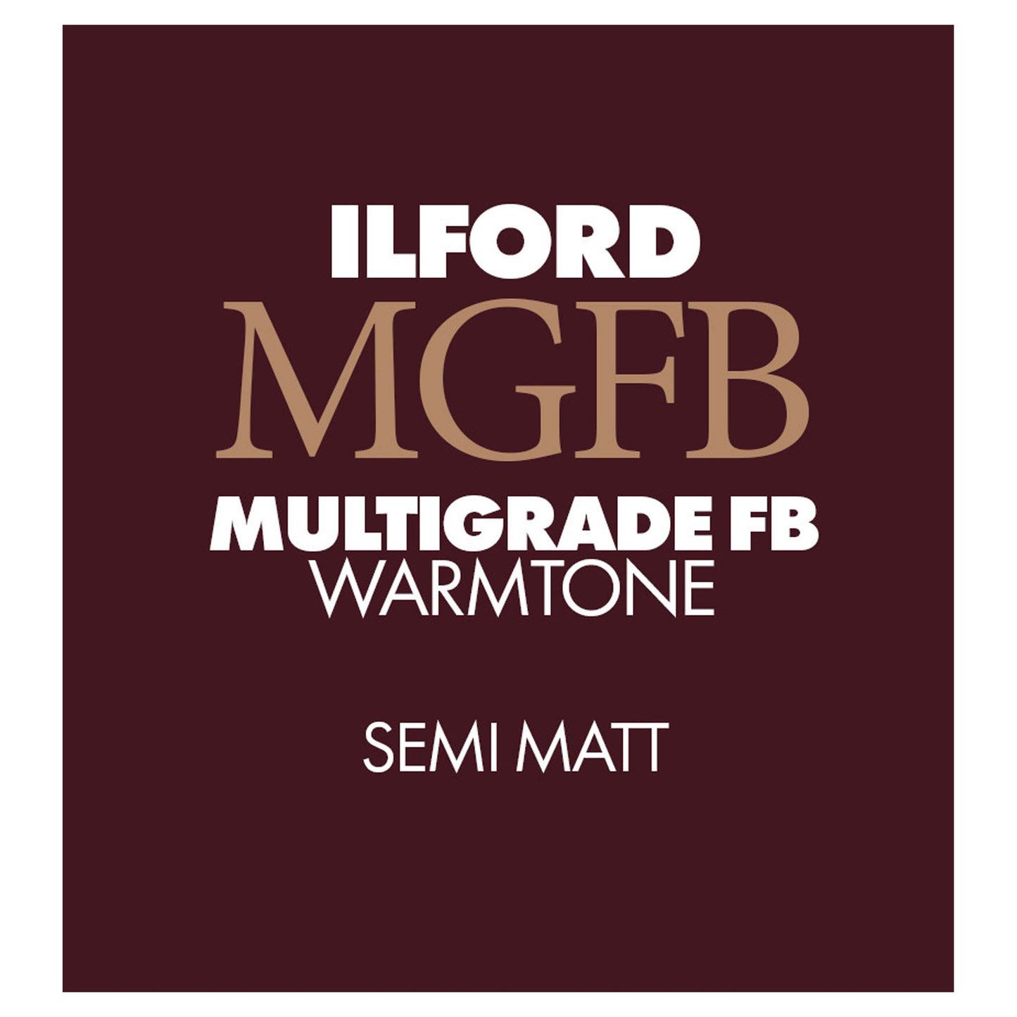 Ilford Bariet MGW.24K 30,5x40,6 cm 50 vel Multigrade Fiber Warmtone Halfmat