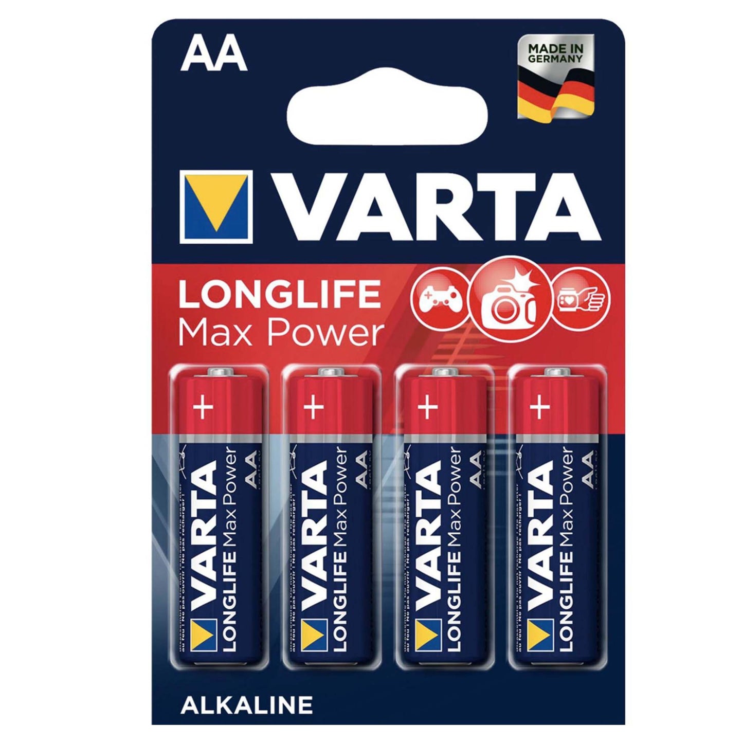 Varta Max Power Alkaline AA batterij 1,5 V 4 stuks verpakking