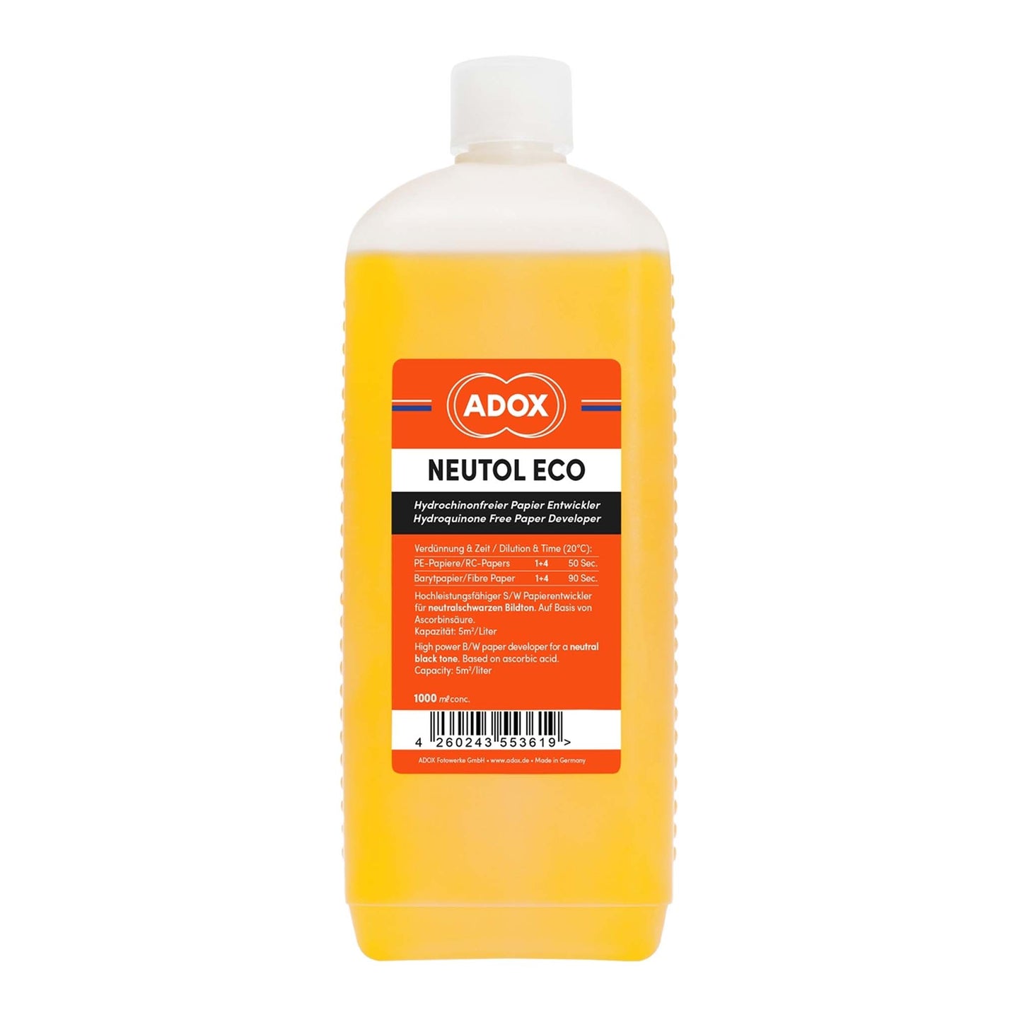 ADOX NEUTOL ECO papierontwikkelaar 1000 ml concentraat