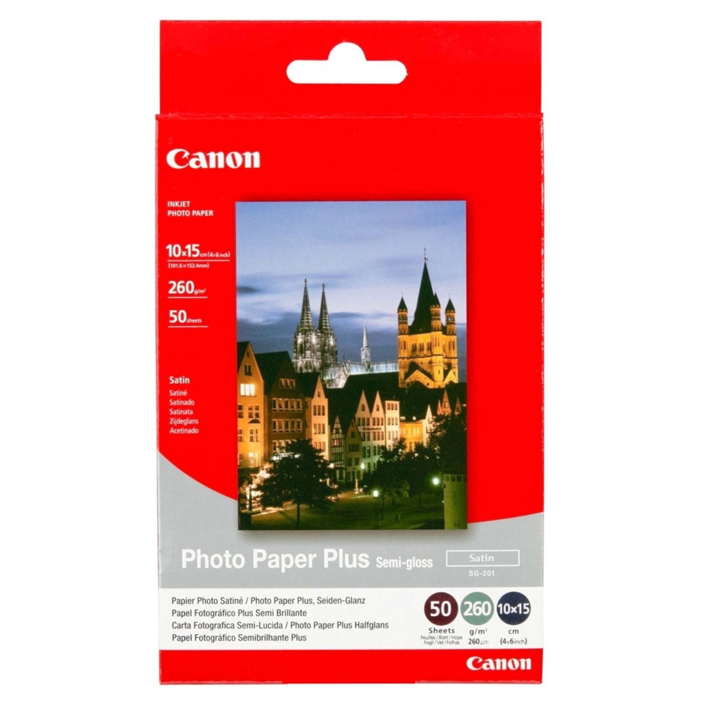 Canon SG-201 Photo Paper Plus Semi-gloss 10x15cm 50 vel 260 gr