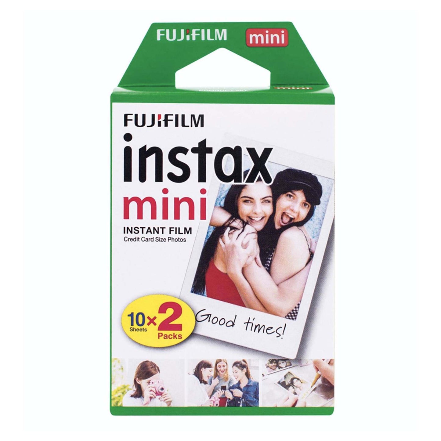 Fuji Instax MINI film dubbelpak, 2 x 10 opnamen met wit frame