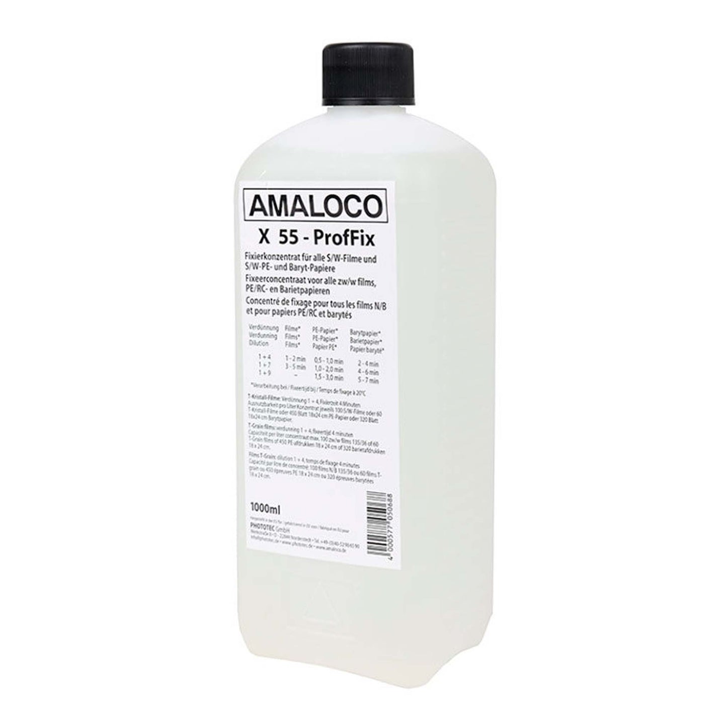 Amaloco X 55 Profi Fixeer 1 ltr voor zwartwit film en zwartwit papier