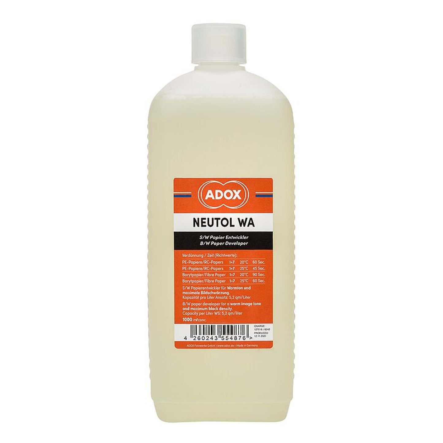 ADOX NEUTOL WA Warmtoon Papierontwikkelaar 1000ml concentraat