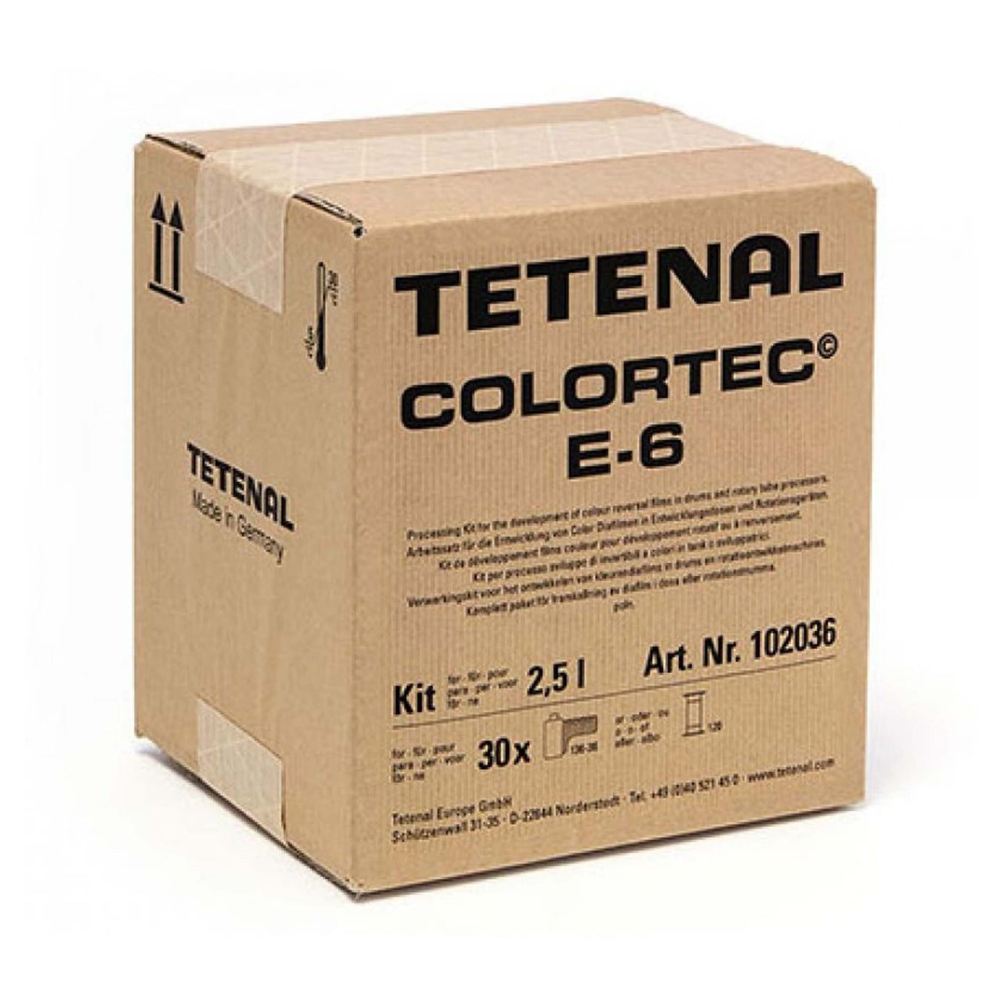 Tetenal Colortec E6 3 bads diafilm ontwikkelkit 2,5 liter