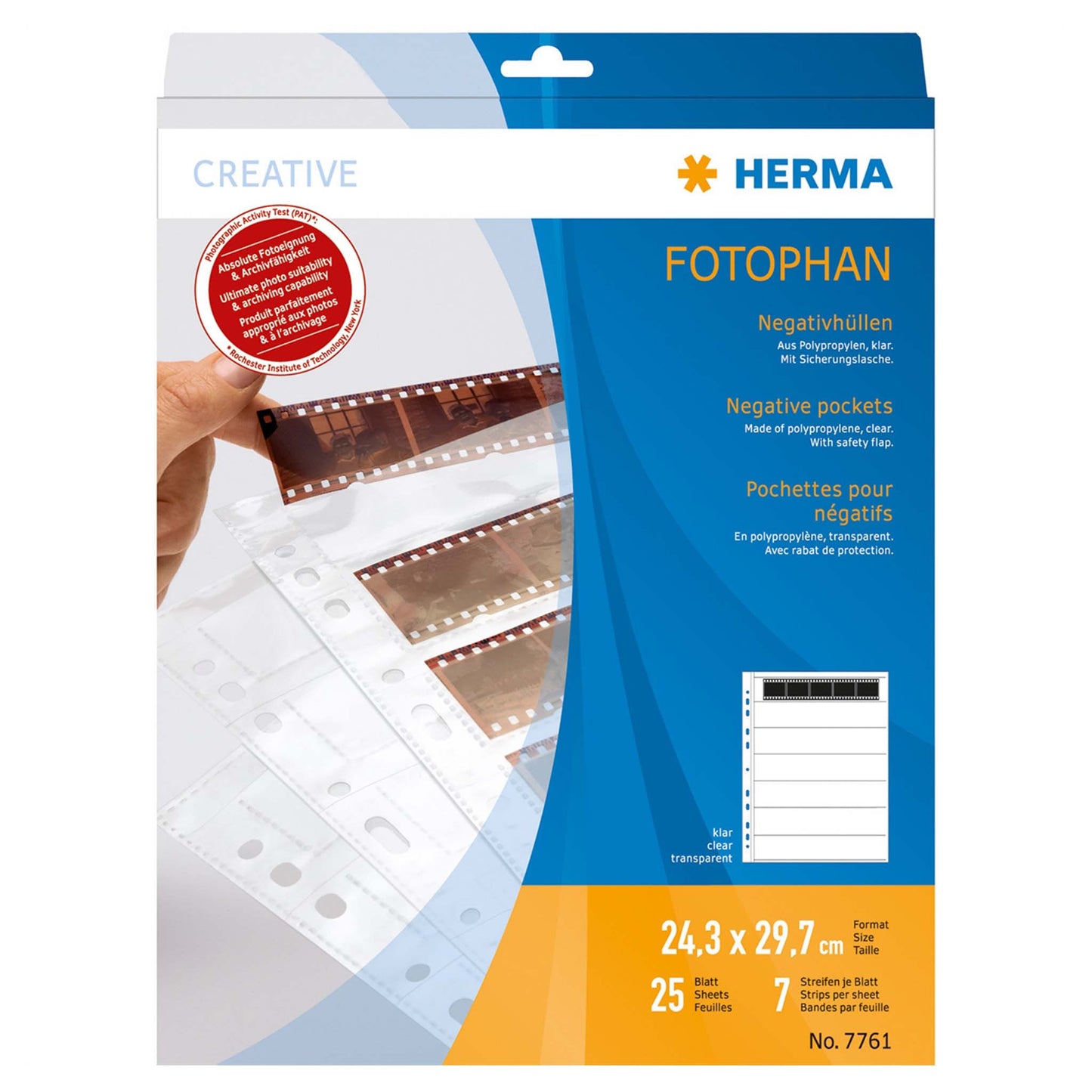 Herma negatief bladen kleinbeeld 25 stuks Herma nr 7761