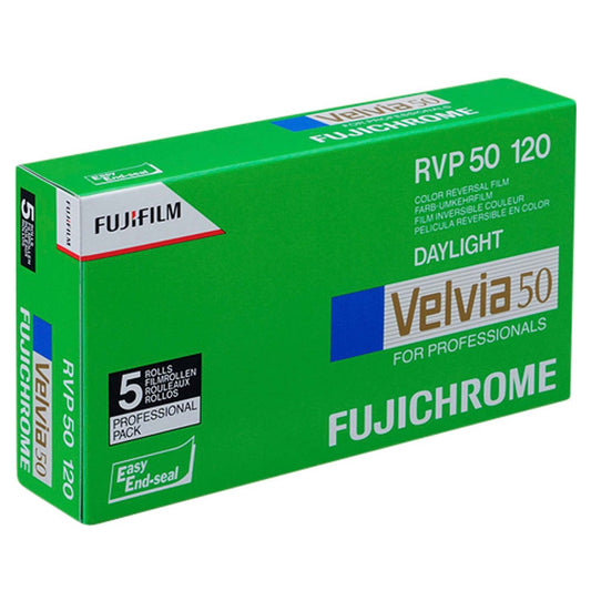 Fuji Fujichrome Velvia RVP 50 120 5 PACK