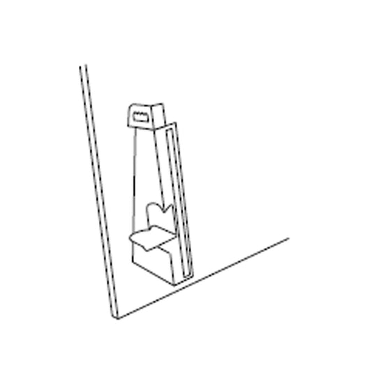 Kartonnen staander met zelfklevende strip 60 cm hoog 25 stuks