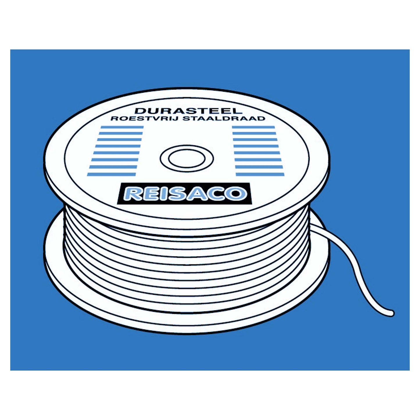Durasteel Roestvrij Staaldraad 0,5mm dik, 503 mtr lang, max. draagkracht 5,4 kg