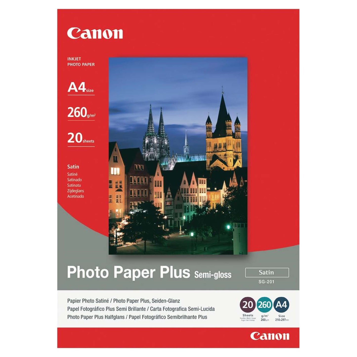 Canon SG-201 Photo Paper Plus Semi Gloss A4 20 vel 290gr