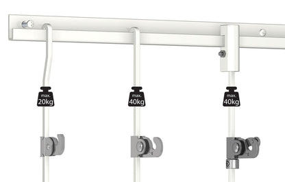 ArtiTeq Classic Rail Plus Wit lengte 200 cm draagkracht 100 kg type 9.4318