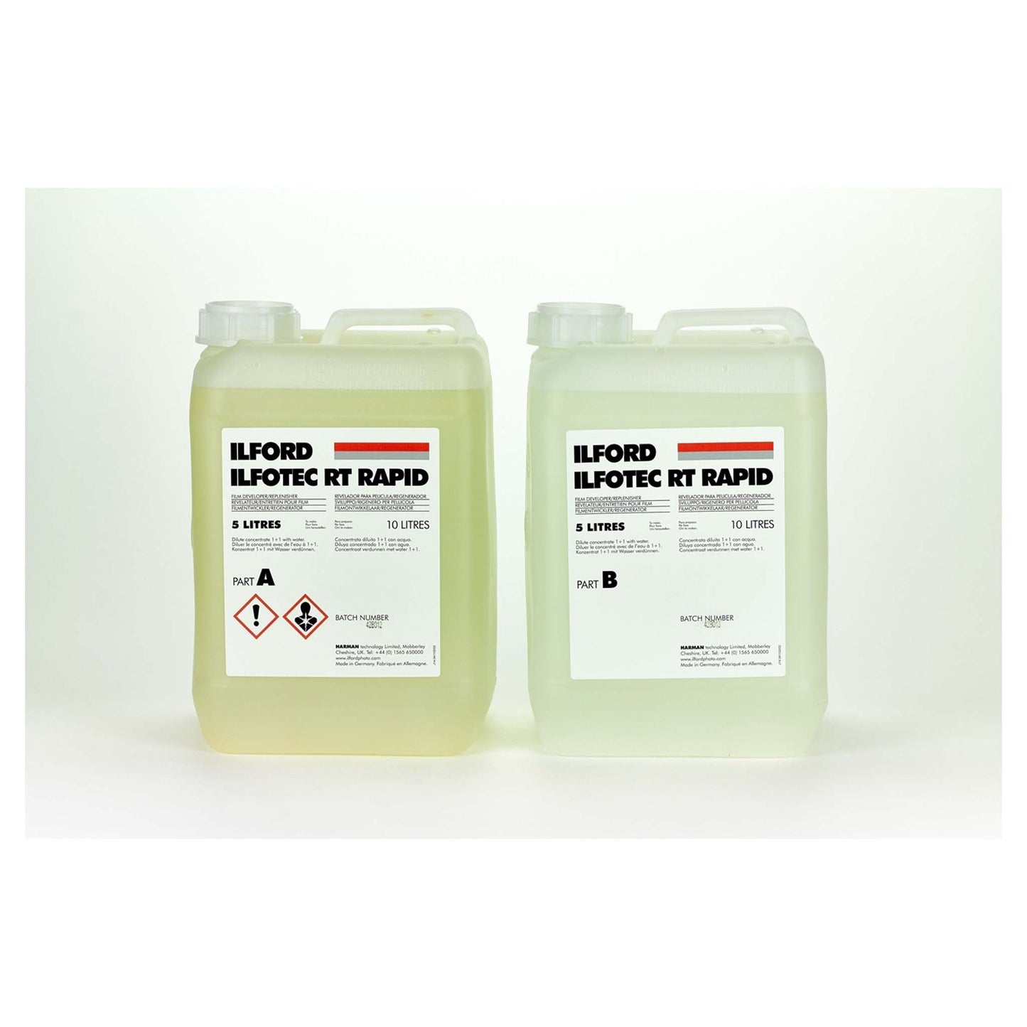 Ilford Ilfotec RT Rapid Part A + Part B 5 liter