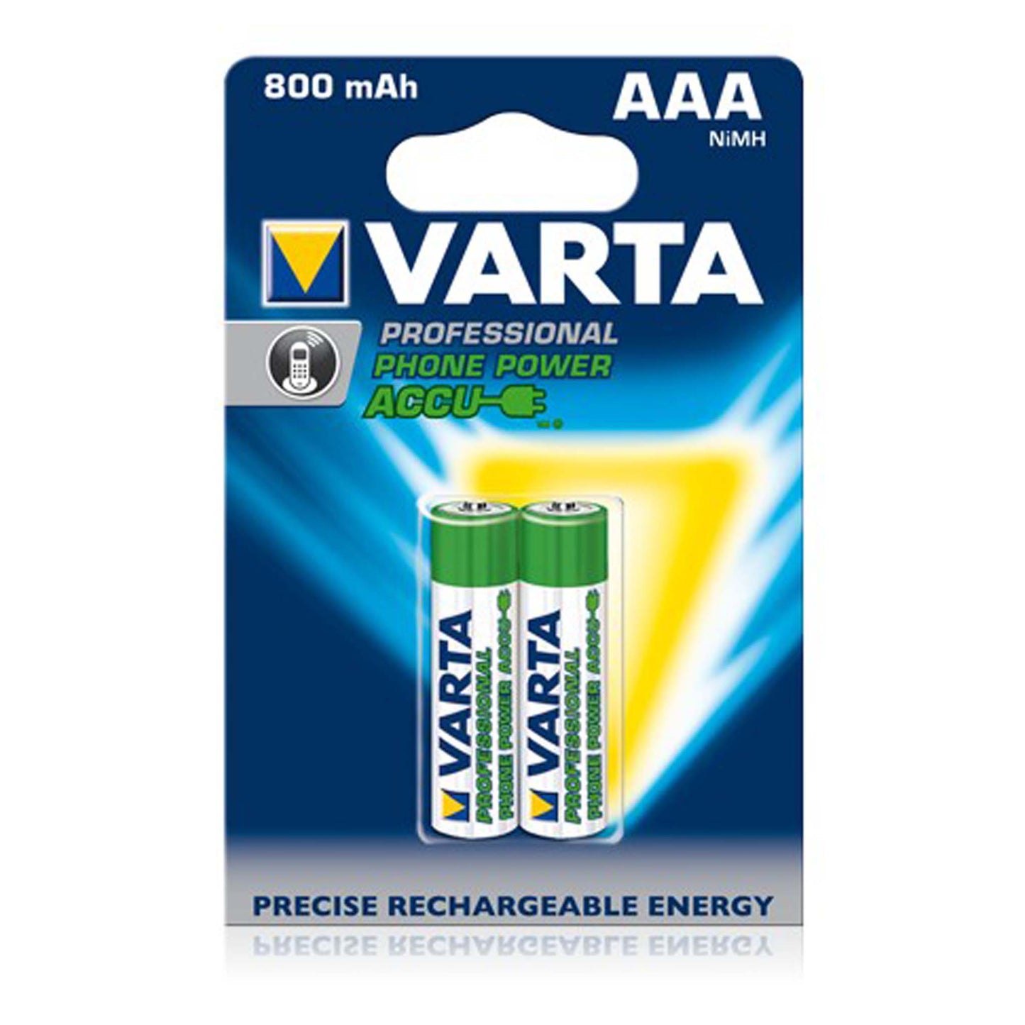 Varta Prof accu 1.2 V 800 mAh NIHM AAA 2 stuks Phone Power