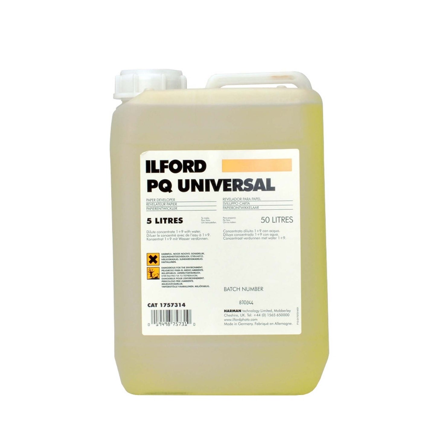 Ilford PQ Universal Papier Ontwikkelaar 5 ltr.