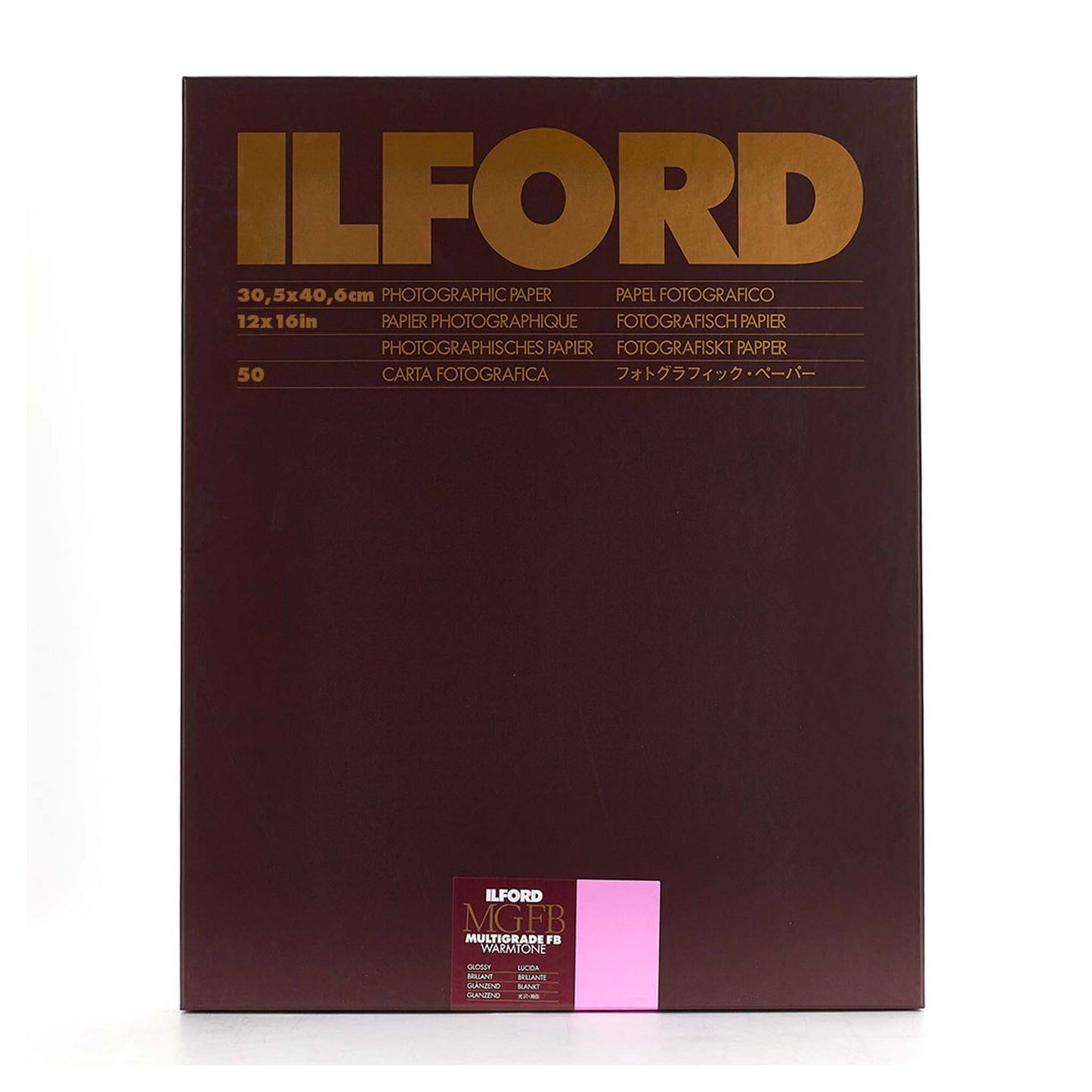 Ilford Bariet MGW.1K 30,5x40,6 cm 50 vel Multigrade Fiber Warmtone Glans