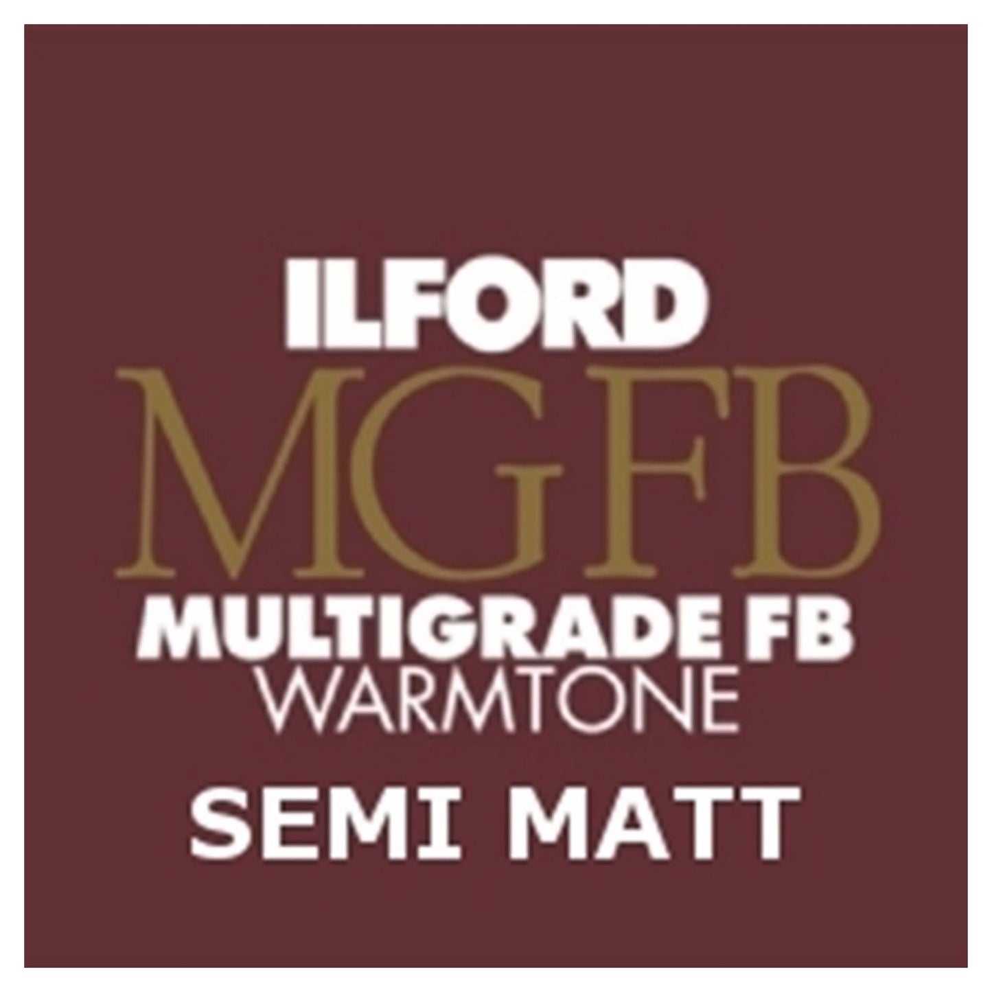 Ilford Bariet MGW.24K 50,8x61 cm 10 vel Multigrade Fiber Warmtone Halfmat