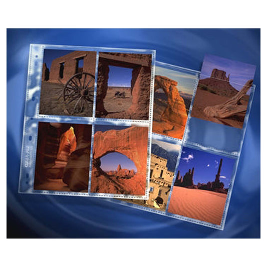 ClearFile Negatief opbergbladen 4x5 inch polypropyleen 25 stuks