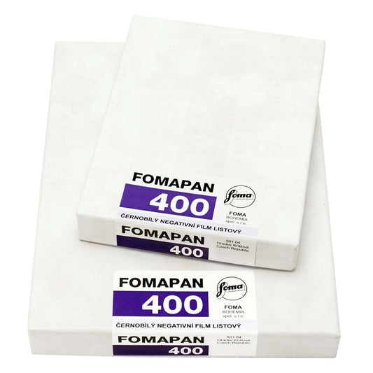 Fomapan 400 vlakfilm zwartwit 9x12cm 50 vel