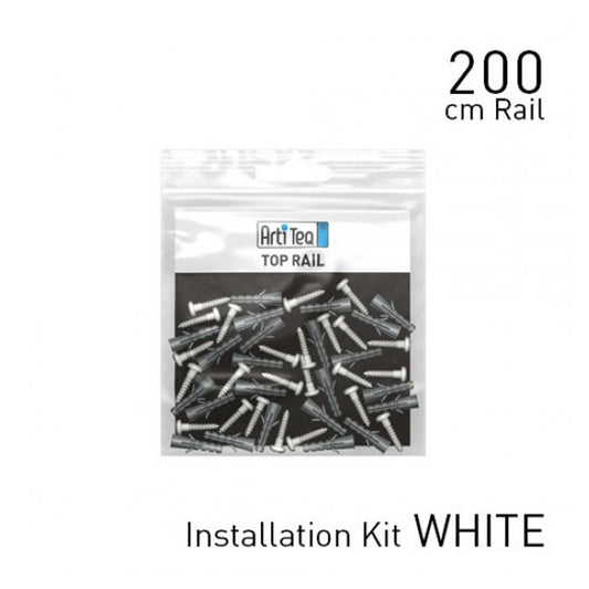 Artiteq montage set voor 2 meter Top rail WIT type 4070