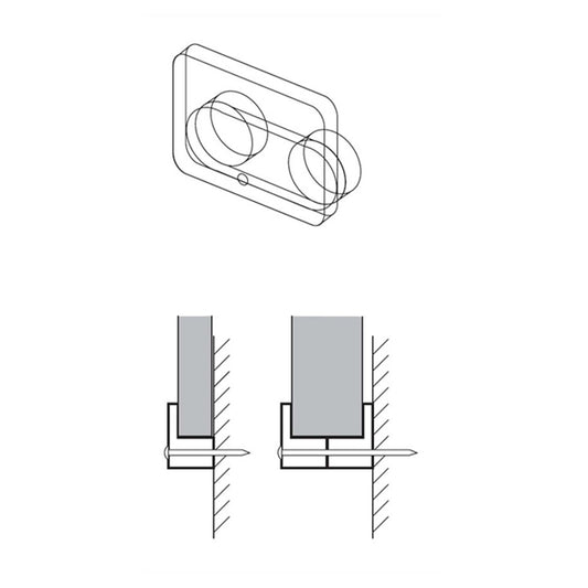 Glasplaatklem transparant kunststof. Dikte tot 1,5mm 100 stuks