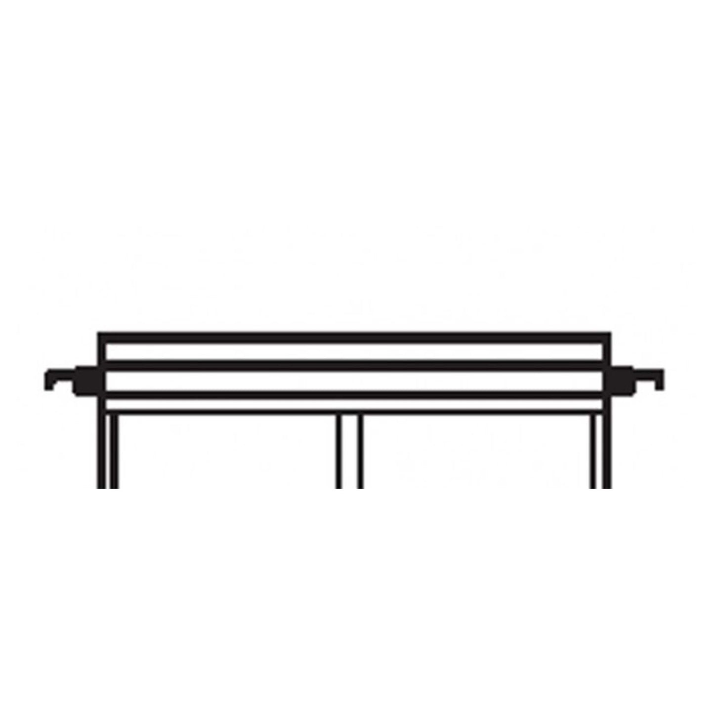 Kenro stalen staven voor hangmappen 10 stuks lengte 39cm