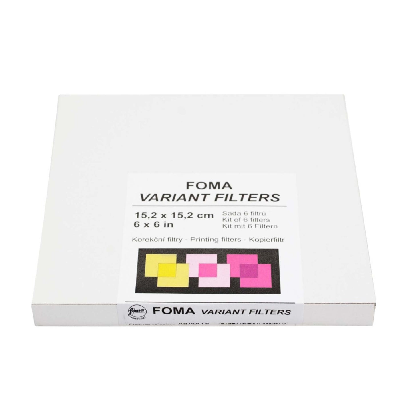 Foma Multigrade filter set 15,2x15,2cm 6 filters