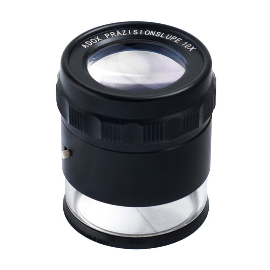 Adox Precisie loep 10x met verlichting