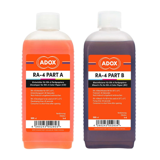 ADOX RA4 Ontwikkelaar en Bleekfixeerbad voor het aanmaken van 2500 ml