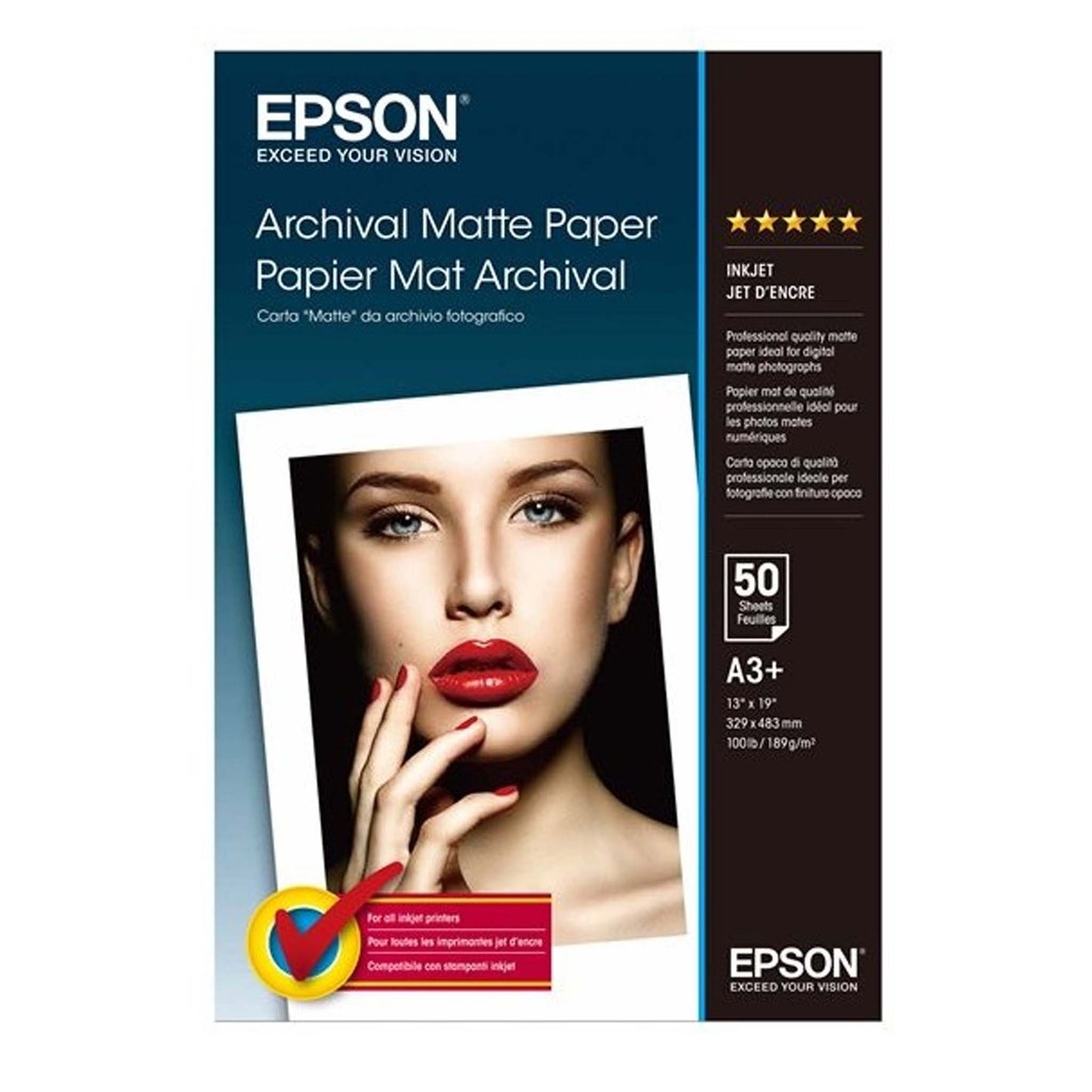 Epson Archival Matte Paper 189gr. A3+ 50 vel C13S041340