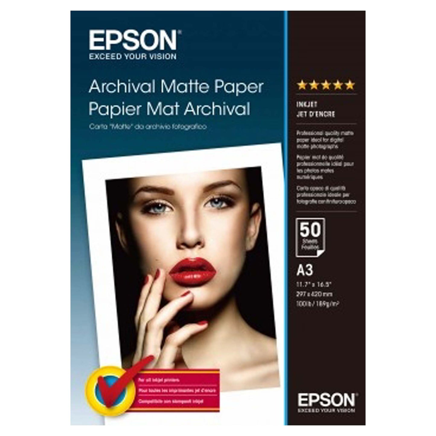 Epson Archival Matte Paper 189gr. A3 50 vel C13S041344