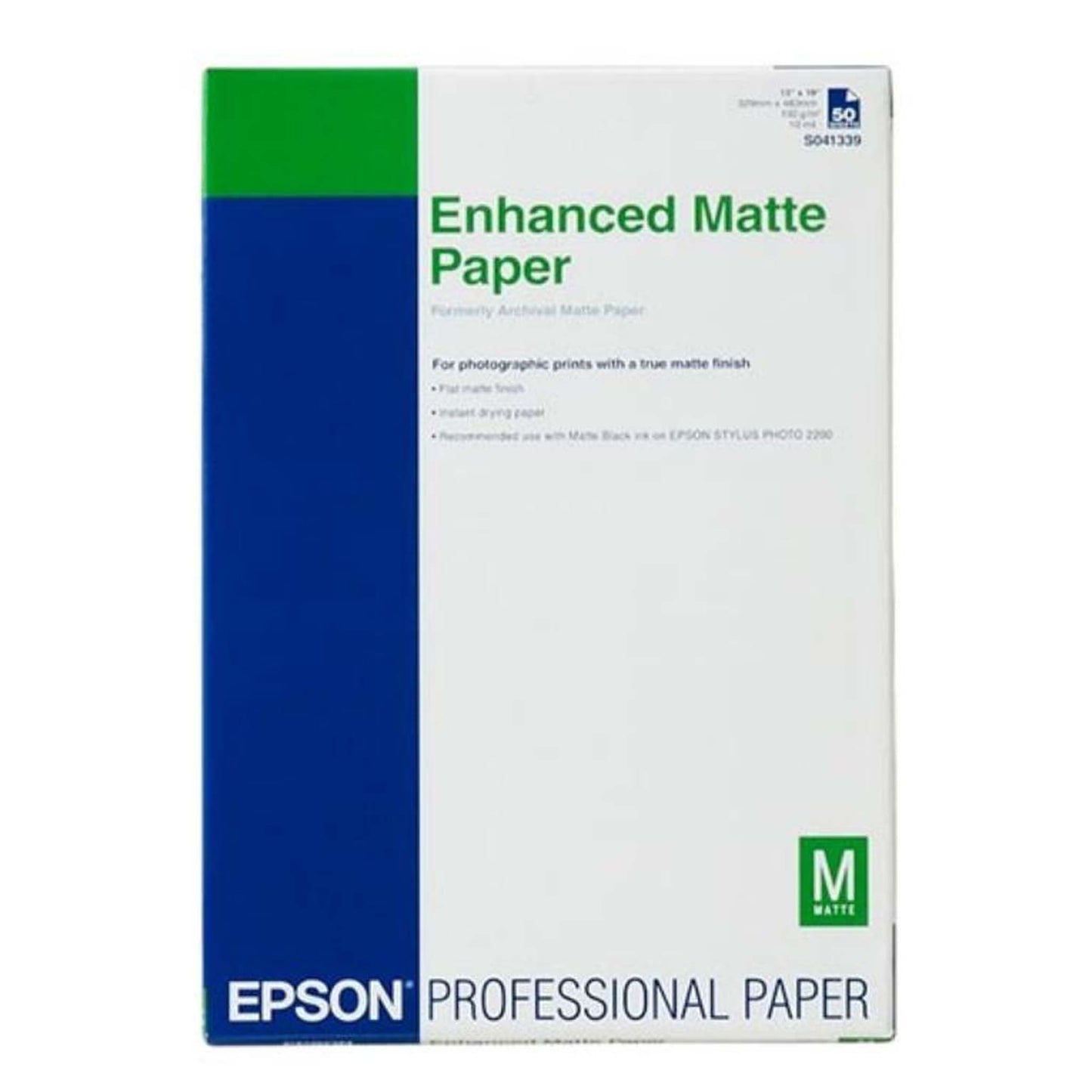 NML Epson Enhanced Matte Paper 192gr A3+ 100 vel C13S041719