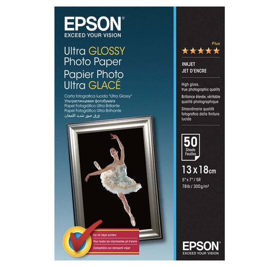 Epson Ultra Glossy Photo Paper 300gr 13x18 50 vel C13S041944