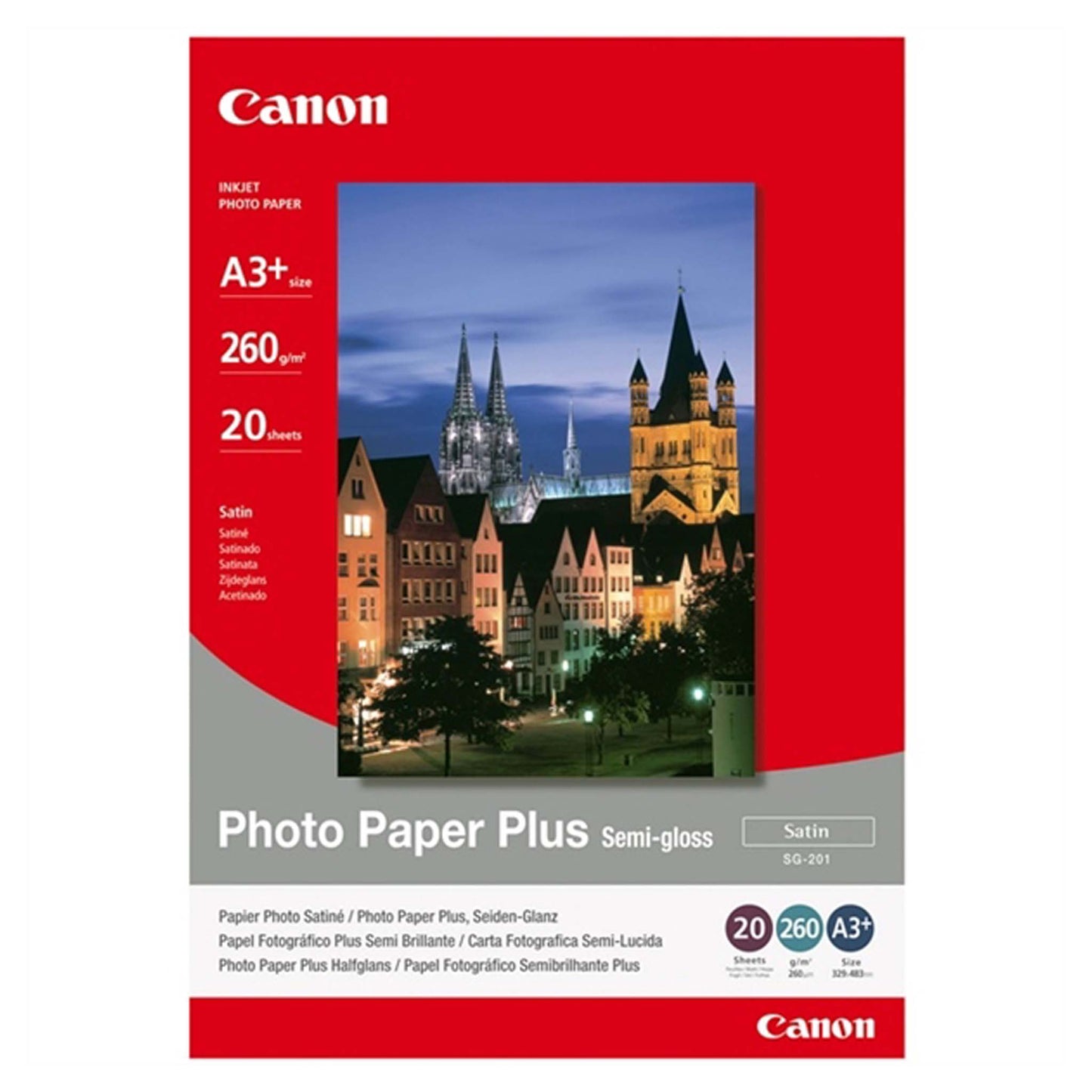 Canon SG-201 Photo Paper Plus Semi-Gloss A3+ 20 vel 260gr.