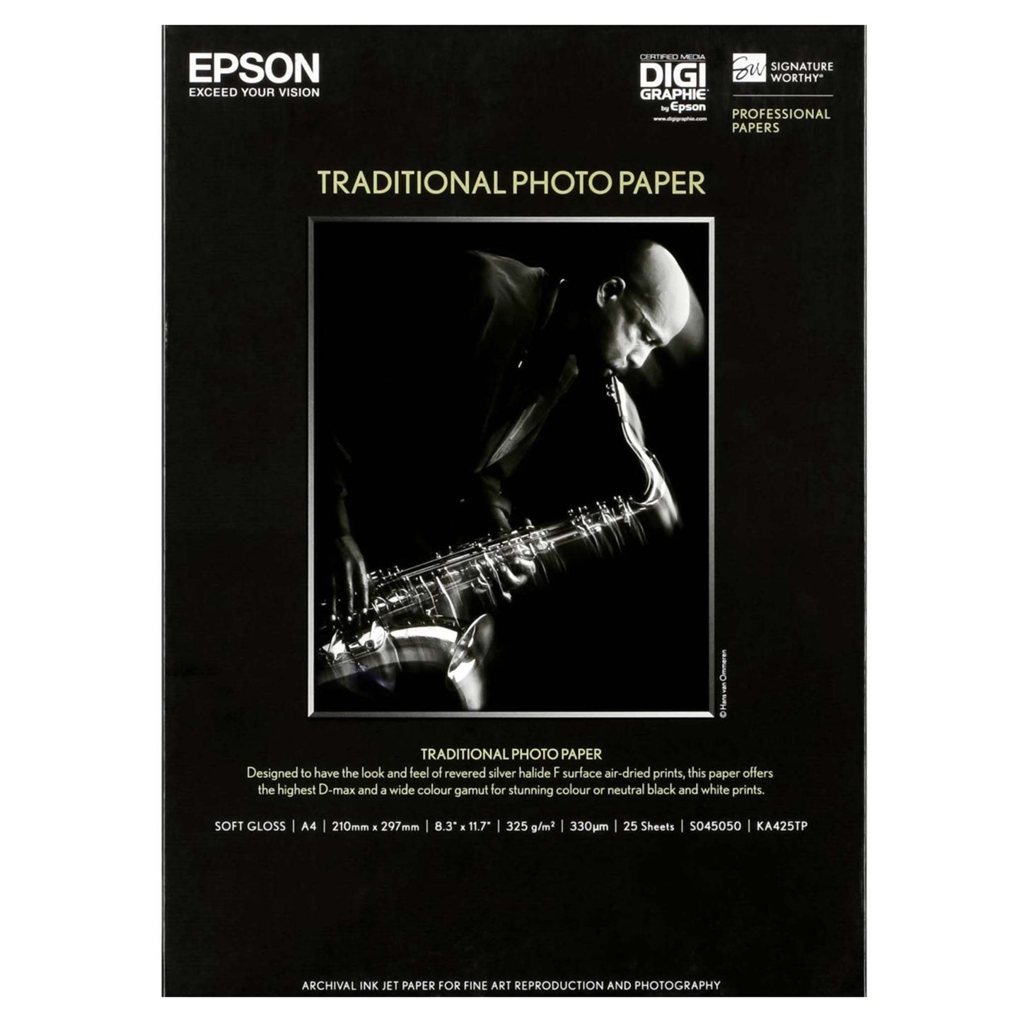 Epson Paper Traditional Photo Paper A4 (210x297mm) 25 vel C13S045050