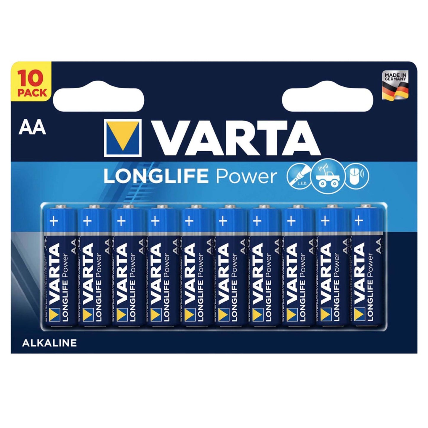 Varta Longlife Power Alkaline AA 10 stuks verpakking