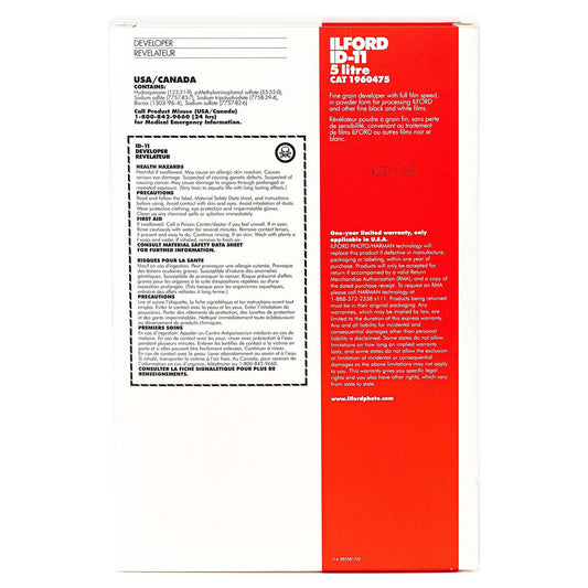 Ilford ID-11 zwart/wit filmontwikkelaar 5 Ltr.