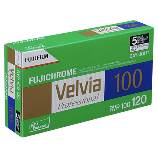 Fuji Fujichrome Velvia RVP 100 120 5 PACK