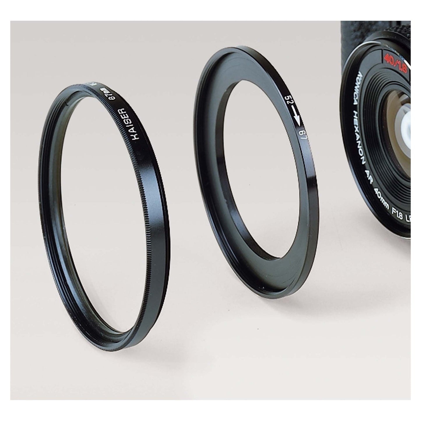 Kaiser 6578 filteradapterring van 77mm objectiefmaat naar 58mm filtermaat