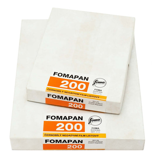 Fomapan 200 vlakfilm zwartwit 4x5 inch 25 vel