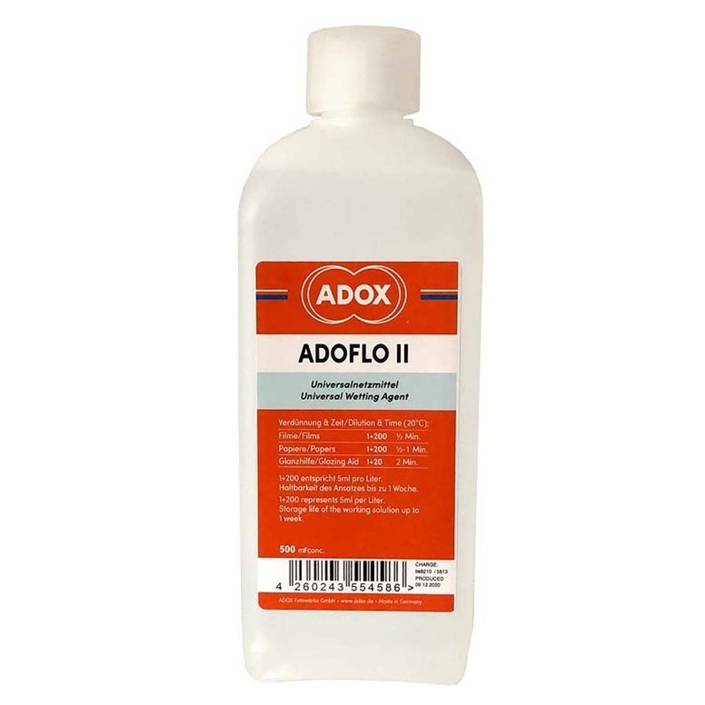 ADOX ADOFLO II bevochtigingsmiddel wetting agent 500 ml concentraat