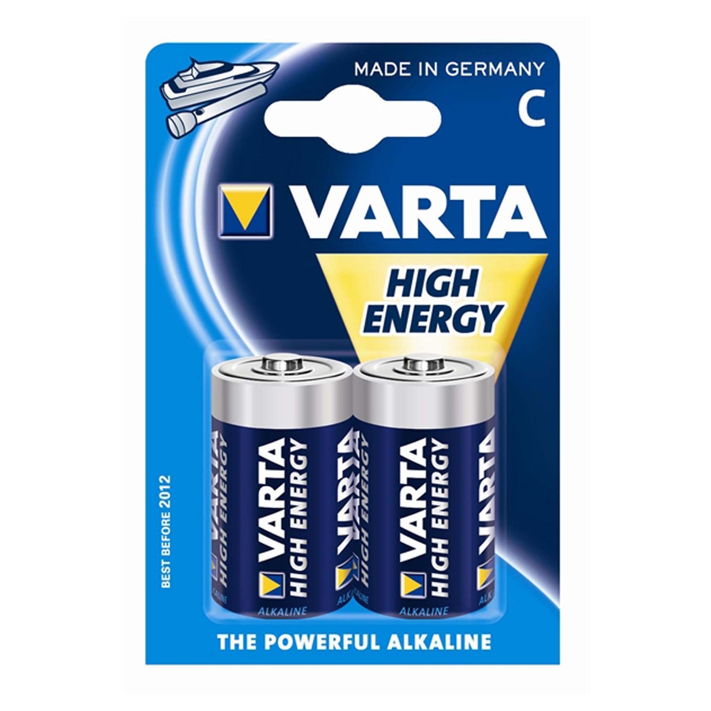 Varta batterij  High Energy 1,5 volt C LR14 Baby 2 stuks verpakking