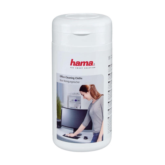 Hama kantoor reinigingsdoekjes 17x13cm 100 stuks in box
