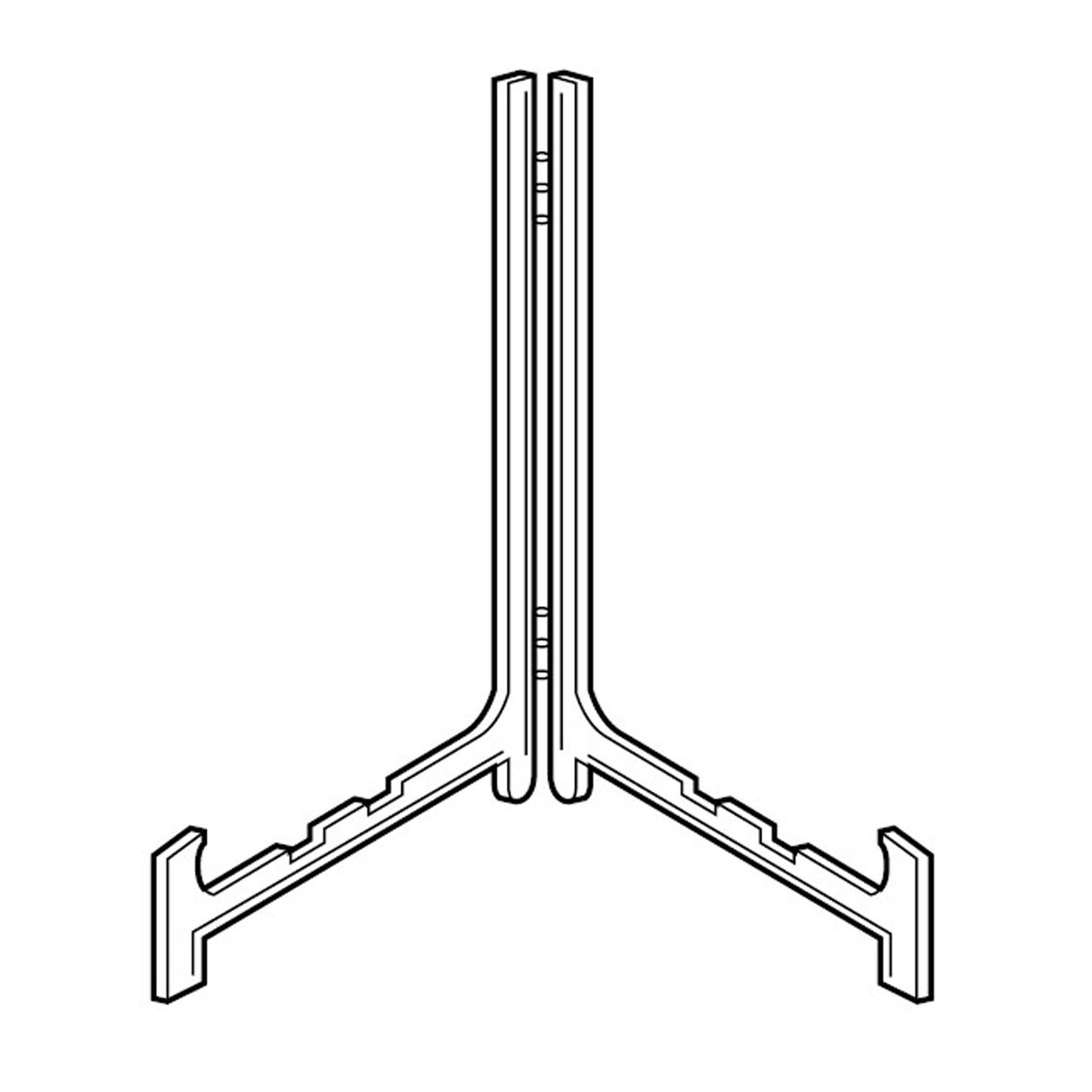 Moderne standaard voor hoogte van 15-25 cm.