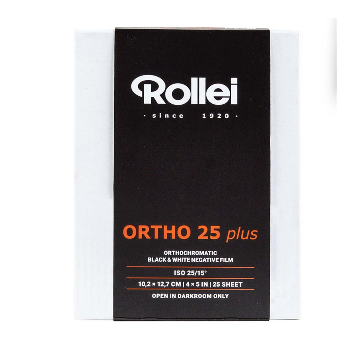 Rollei Vlakfilm Ortho 25 plus 4x5" 25 vel