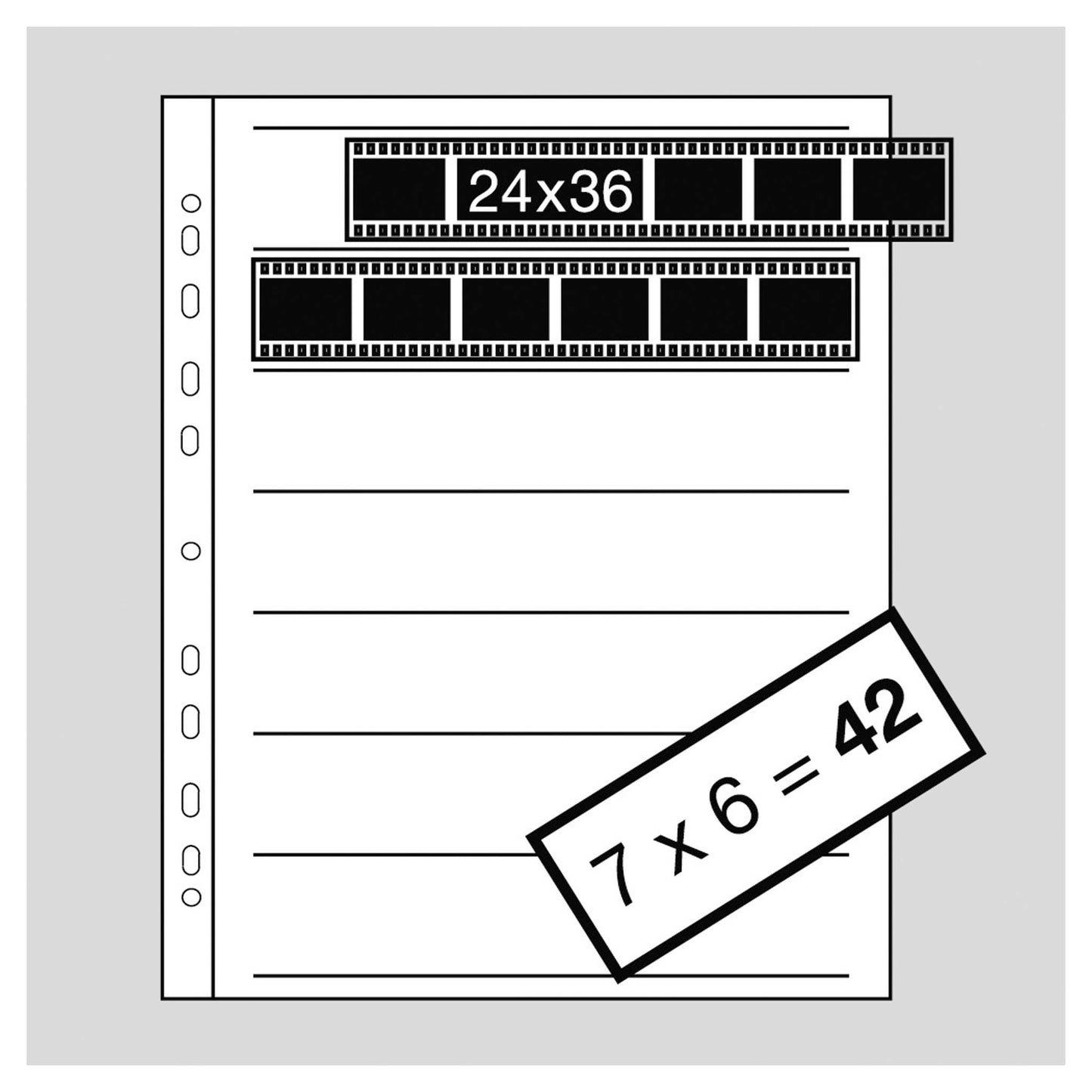 Kaiser negatiefbladen kleinbeeld acetaat 100 vel Kaiser nr. 2530