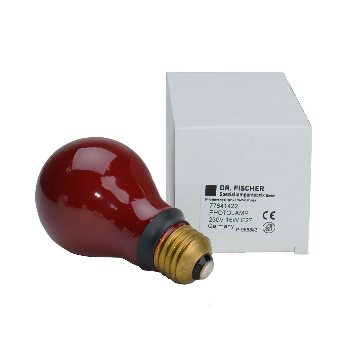 Dokalamp Rood 230V 15Watt normale fitting