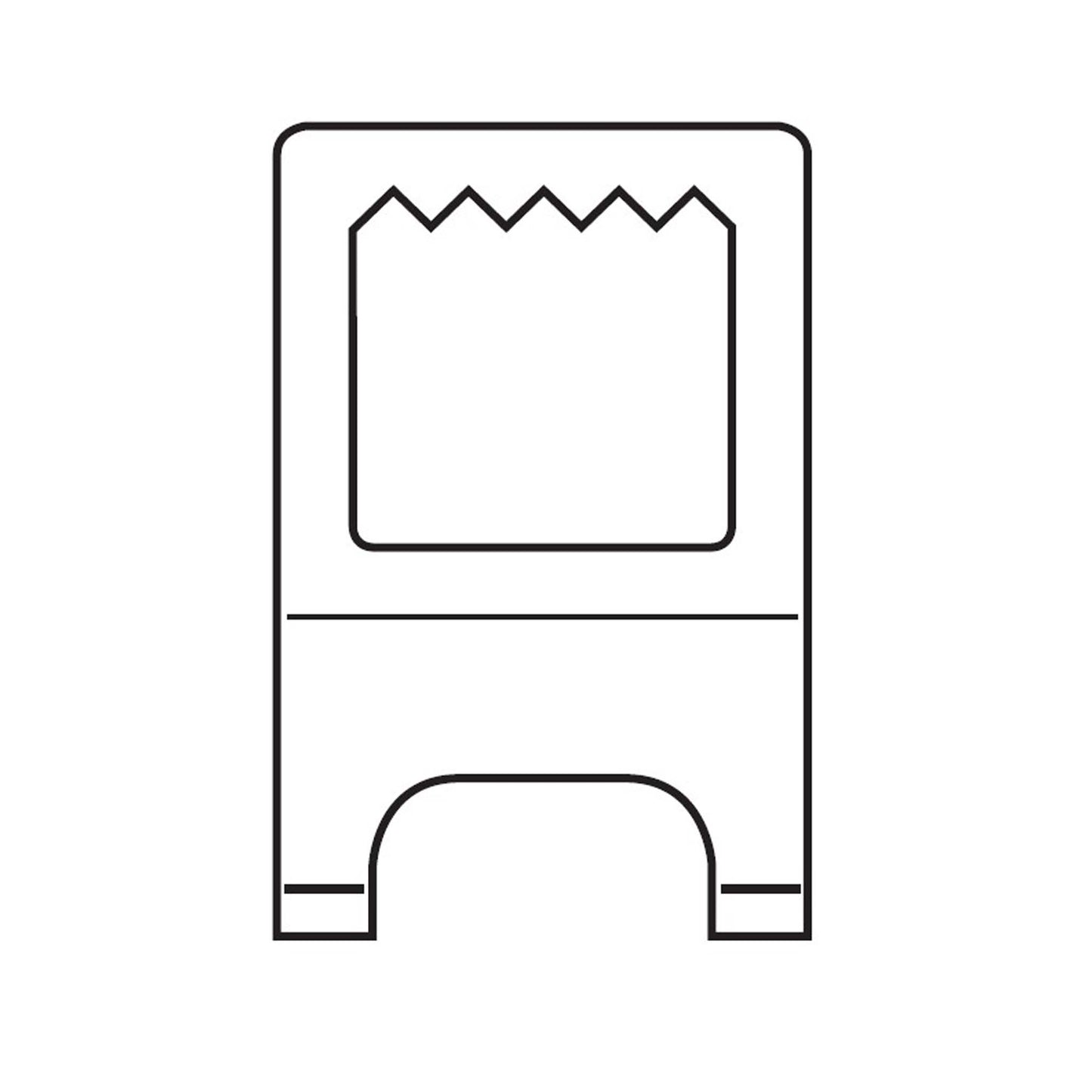 Foam-board hanger extra. Verpakt per 10 stuks