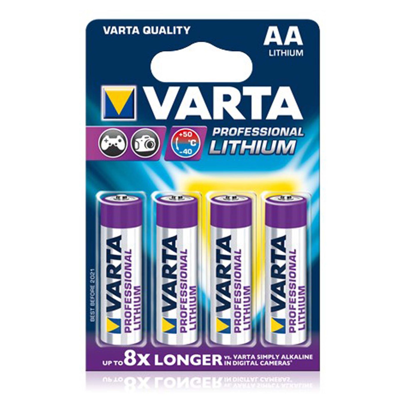 Varta Professional Lithium AA batterij 1,5 V 4 stuks verpakking